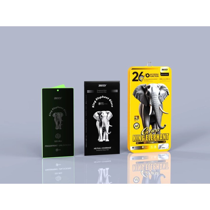 ZEEQI Glass King Elephant FK28 Privacy – اسكرينة زجاج خصوصية ضد التجسس للآيفو