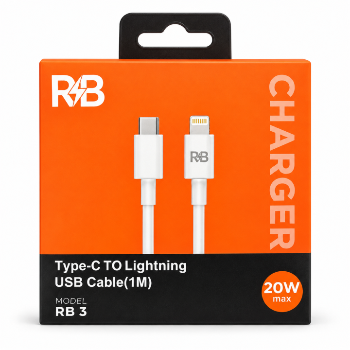 RB 3 Type-C to Lightning Cable – 20W