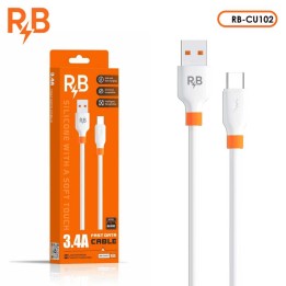 كابل RB-CU102 شحن سريع USB-A إلى USB-C – 3.4A