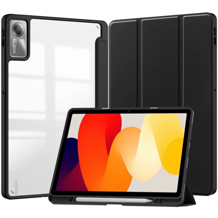 **جراب تابلت شاومي ريدمي باد 2 مغناطيسي ثلاثي الطي – Xiaomi Redmi Pad 2 Magnetic Tri\-Fold Case**