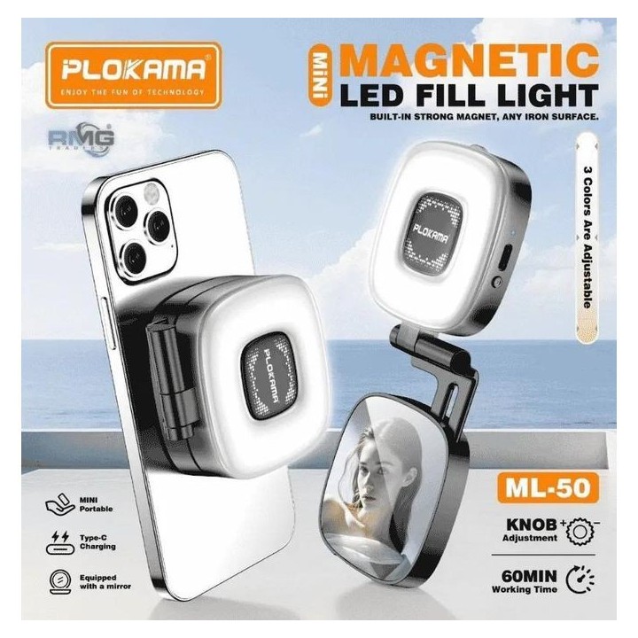 PLOKAMA ML-50 Magnetic LED Fill Light