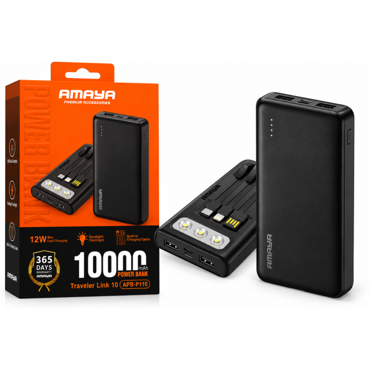 باور بانك أميّا AMAYA 10000mAh – Traveler Link 10 – APB-P110