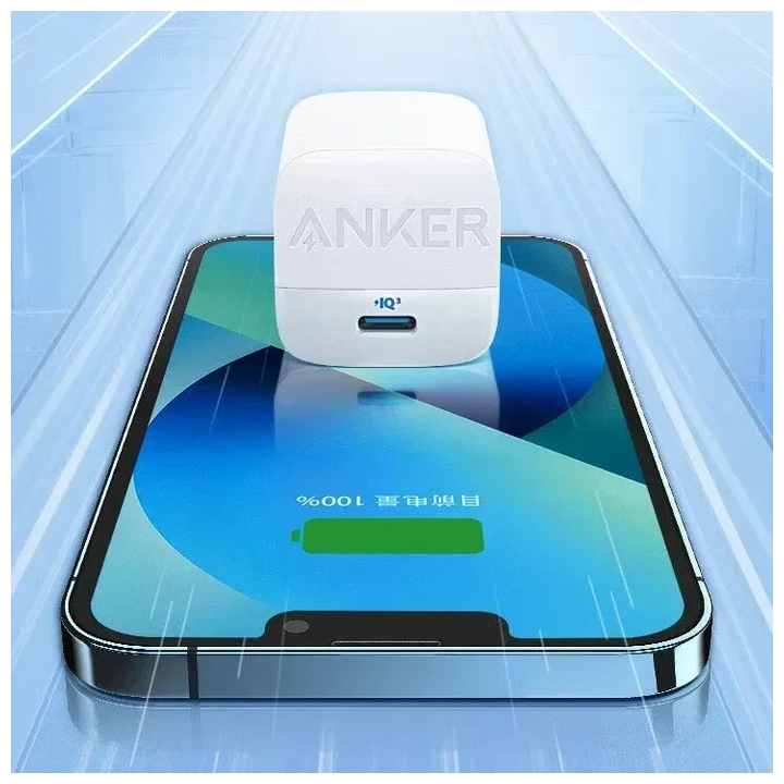 Anker 313 Charger 30W GaN – شاحن أنكر USB-C PD للشحن السري