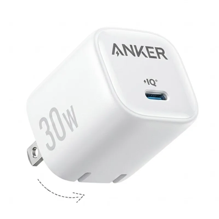 Anker Zolo Charger 30W GaN USB-C PD – شاحن أنكر زولو سريع 30 وا