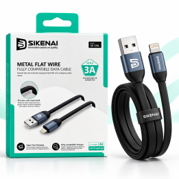 كابل سيكناي SIKENAI SE-06L فلات USB إلى لايتنينج – شحن 3 أمبير – طول 1 م