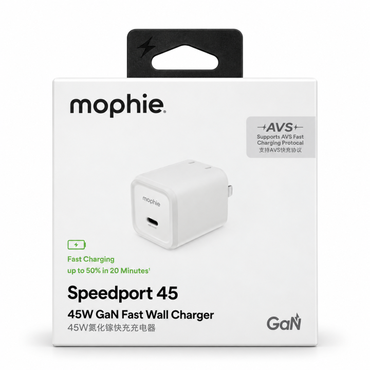 شاحن موفي Mophie Speedport 45W GaN USB-C Fast Charger – شحن سريع