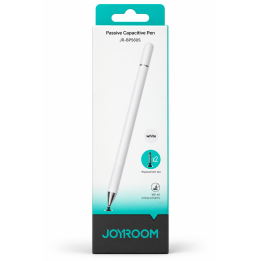 قلم JOYROOM JR-BP560S Capacitive Stylus Pen أبيض – قلم لمس للآيفون والآيباد والأجهزة اللوحيه