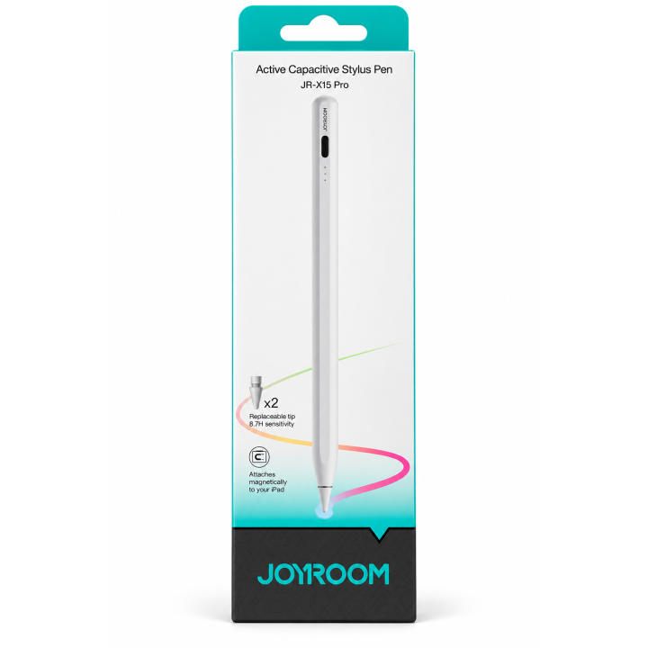 قلم JOYROOM JR-X15 Pro Active Capacitive Stylus Pen – قلم لمس نشط للآيباد،